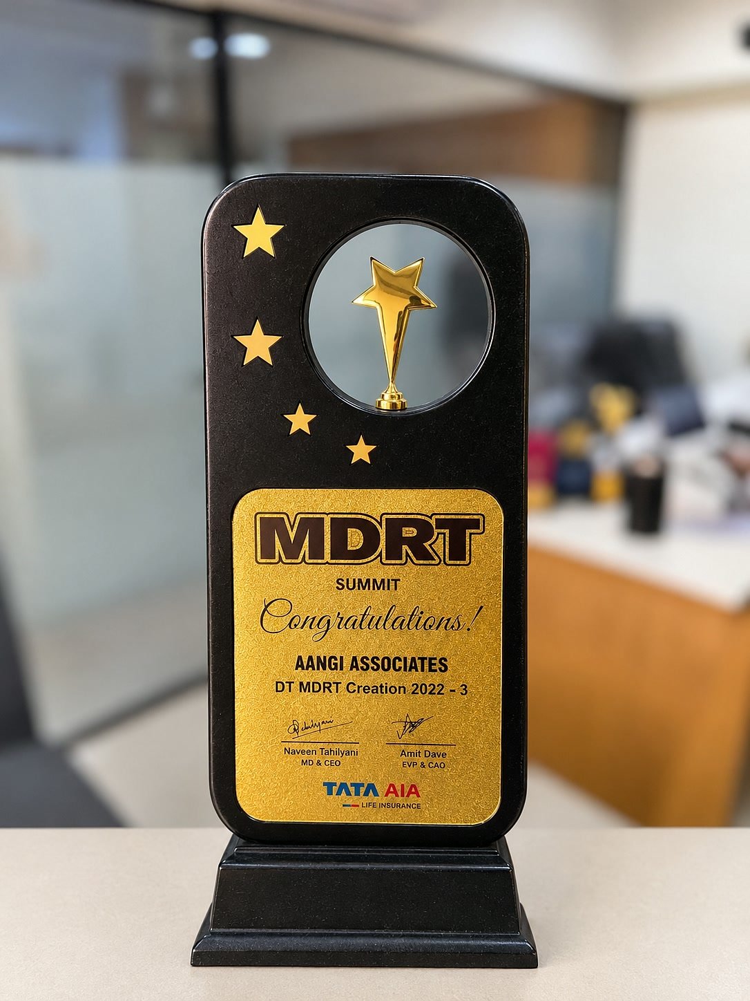 MDRT Summit trophy, DT MDRT Creation 2022-23